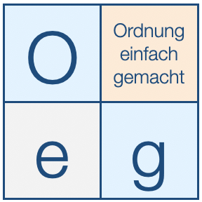 Ordnung einfach gemacht